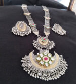 Jewels Maze - Elegant Long German Silver Crafted Necklace